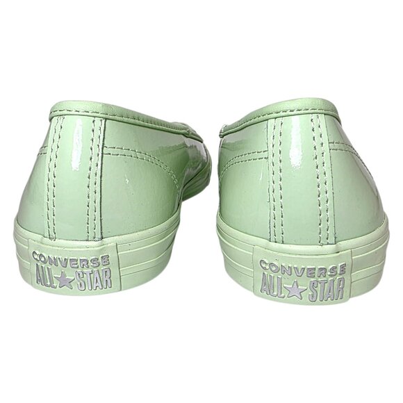 Chuck Taylor All Star Dainty Ballerina Shoes Patent Leather Women's Mint A14852C - Picture 12 of 13